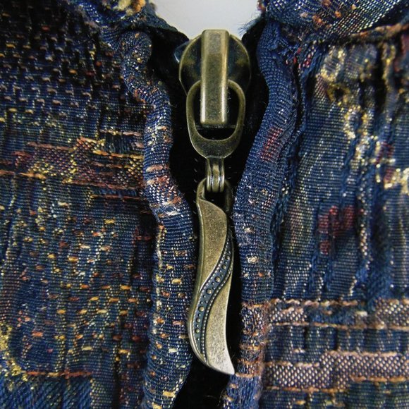 TanJay | Vintage | Gold Glitter Textured Jacket | Size 8 - Picture 6 of 6